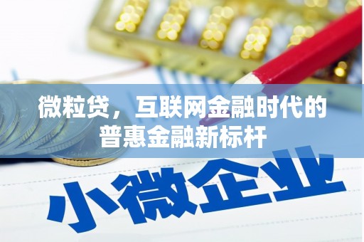 舞钢微粒贷，互联网金融时代的普惠金融新标杆