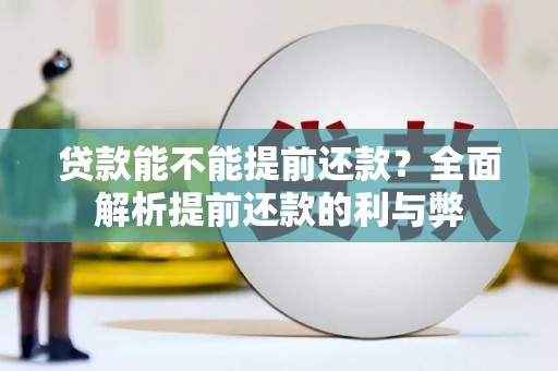 舞钢贷款能不能提前还款？全面解析提前还款的利与弊
