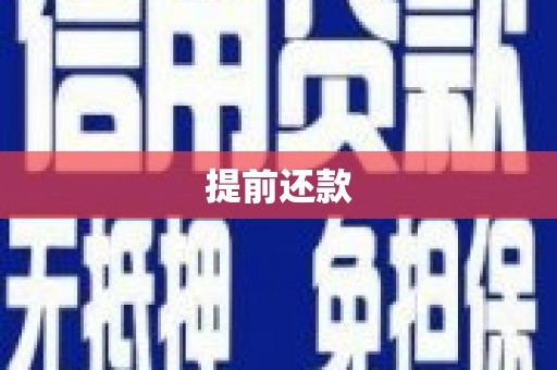 舞钢提前还款