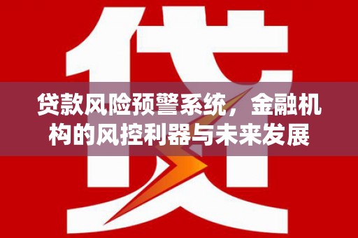 舞钢贷款风险预警系统，金融机构的风控利器与未来发展