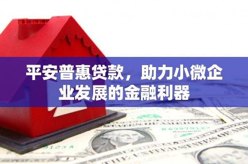 舞钢平安普惠贷款，助力小微企业发展的金融利器