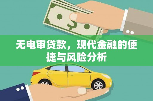 舞钢无电审贷款，现代金融的便捷与风险分析
