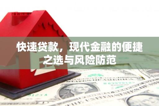 舞钢快速贷款，现代金融的便捷之选与风险防范