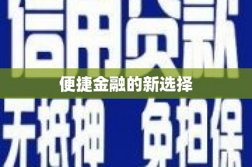 舞钢便捷金融的新选择