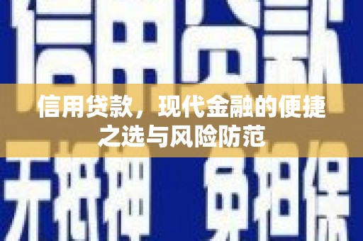 舞钢信用贷款，现代金融的便捷之选与风险防范