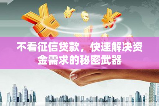 舞钢不看征信贷款，快速解决资金需求的秘密武器