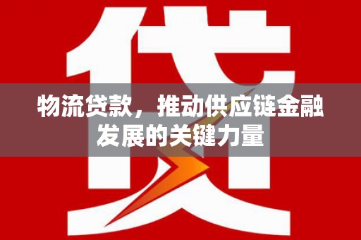 舞钢物流贷款，推动供应链金融发展的关键力量