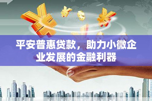 舞钢平安普惠贷款，助力小微企业发展的金融利器