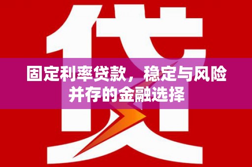 舞钢固定利率贷款，稳定与风险并存的金融选择