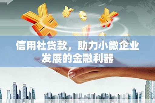 舞钢信用社贷款，助力小微企业发展的金融利器