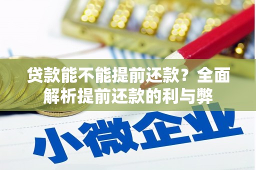 舞钢贷款能不能提前还款？全面解析提前还款的利与弊
