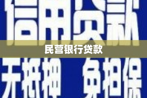 舞钢民营银行贷款