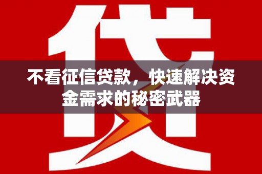 舞钢不看征信贷款，快速解决资金需求的秘密武器