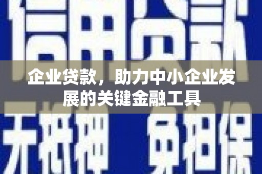 舞钢企业贷款，助力中小企业发展的关键金融工具