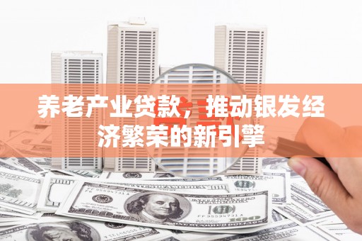 舞钢养老产业贷款，推动银发经济繁荣的新引擎