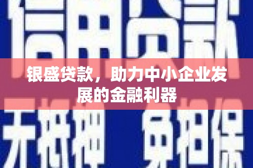 舞钢银盛贷款，助力中小企业发展的金融利器