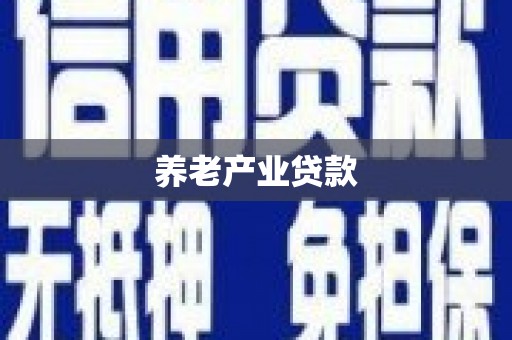 舞钢养老产业贷款