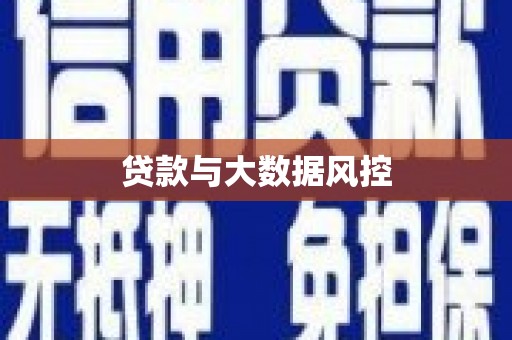 舞钢贷款与大数据风控
