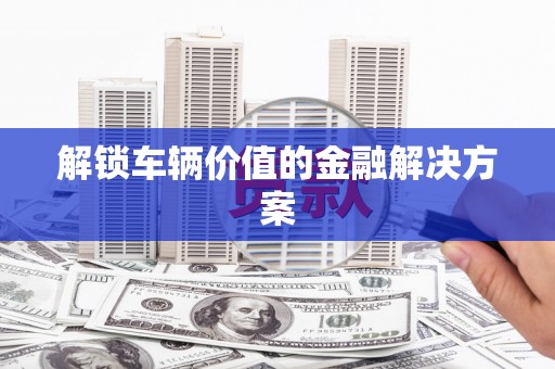 舞钢解锁车辆价值的金融解决方案