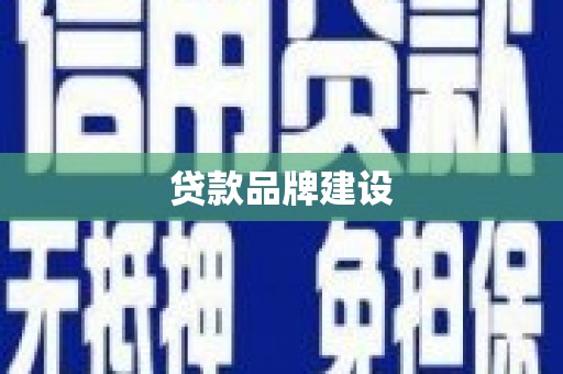 舞钢贷款品牌建设